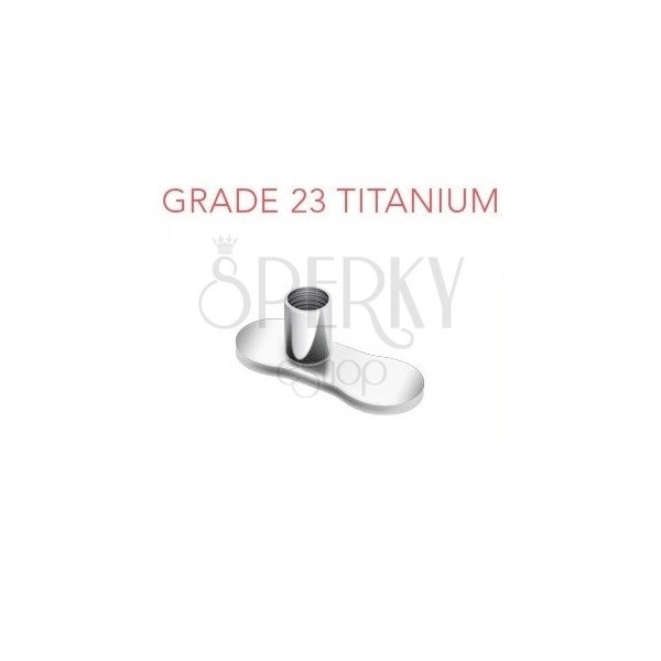 Placchetta sottocutanea per il piercing microdermal di titanio senza buchi