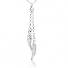 Collana d'argento 925, le ali di angelo di catena