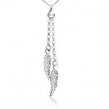 Collana d'argento 925, le ali di angelo di catena