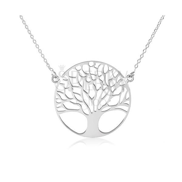 Collana in argento 925, catena sottile, albero della vita