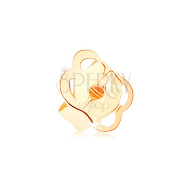 Farfallina ferma orecchino di ricambio per orecchini a bottone in oro giallo 14K