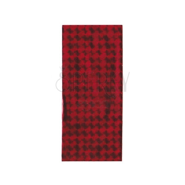 Sacchetti regalo in cellofan rosso con quadrati lucidi