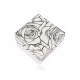 Confezione regalo in bianco e nero per anello o orecchini - modello rose fiorite