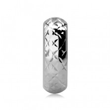 Anello d'argento 925 lucido - stelline incise